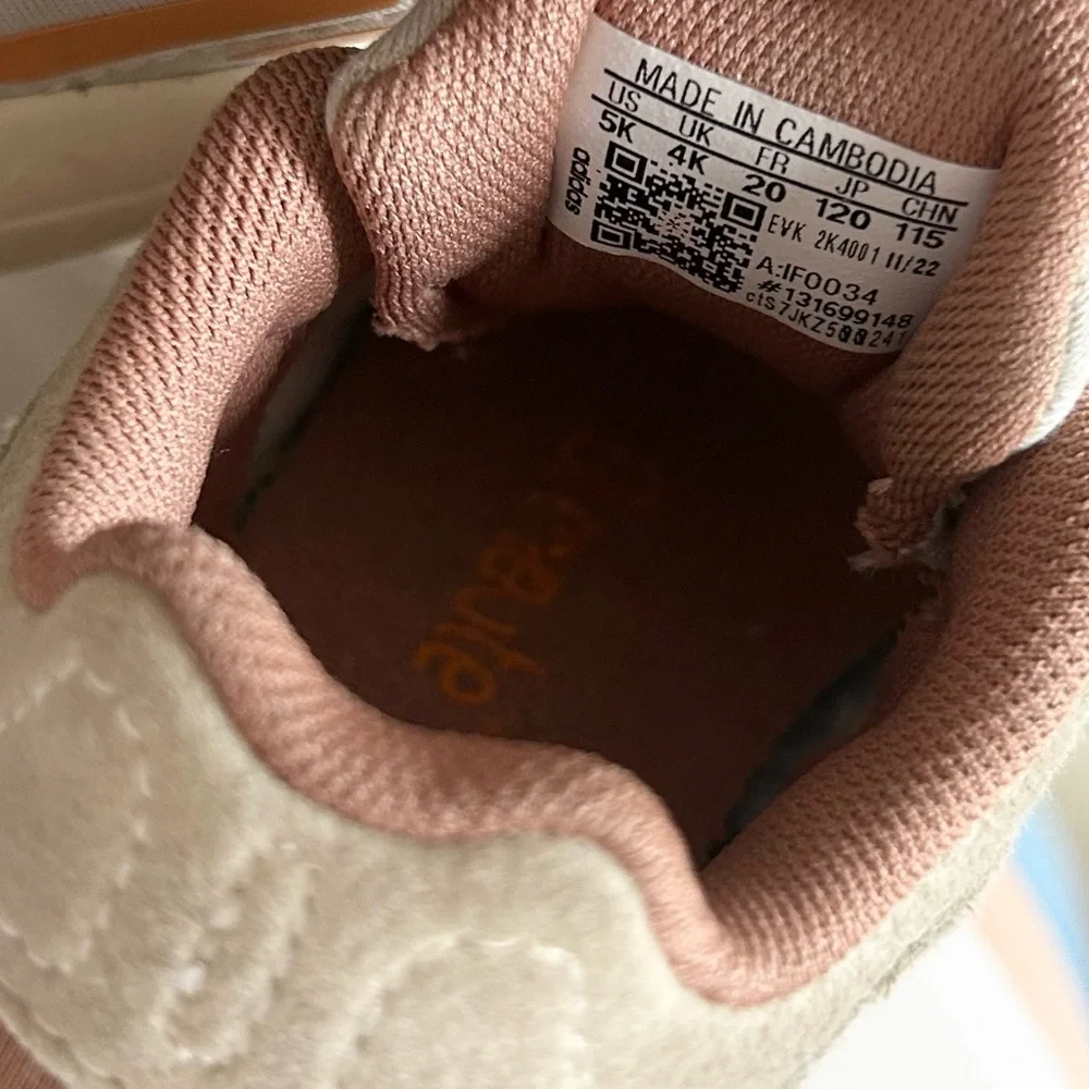 adidas Originals Ofelia Toddler Size 5 Adiprene Cushion Beige Brown Sneakers